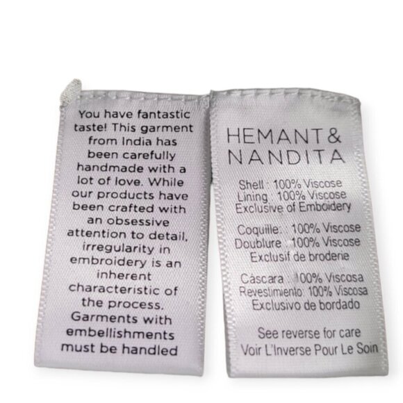 Anthropologie Hemant & Nandita Floral Georgette A-Line Minidress — XS - Picture 14 of 16